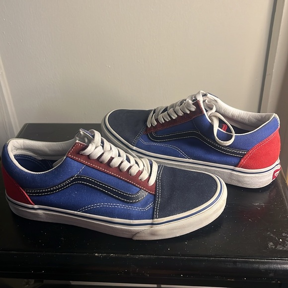 Vans Old Skool mix and match sneakers suede and canvas size 8 men’s women’s 9.5 - Picture 3 of 6